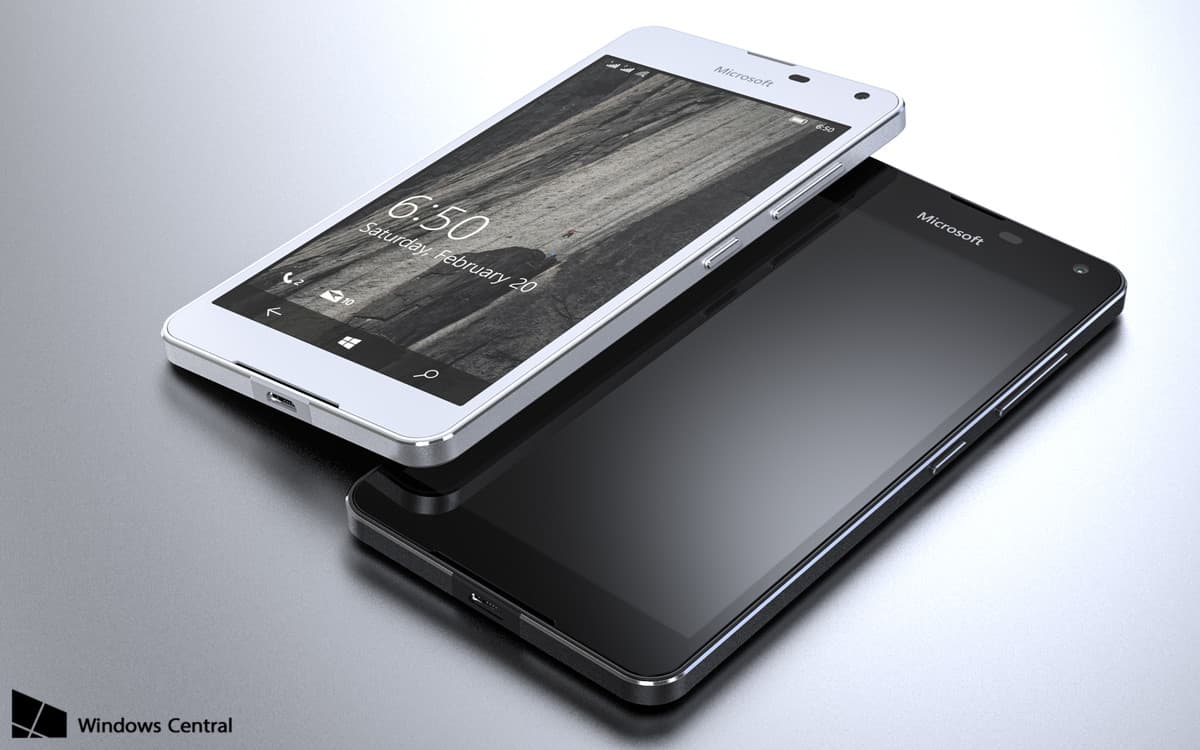 Microsoft Lumia 650 rendery