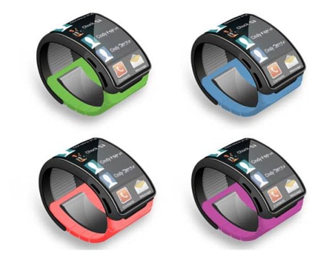 Koncept nové generace chytrých hodinek Samsung Galaxy Gear 2