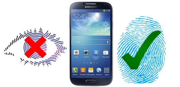 Samsung galaxy S5 čtečka otisků prstů