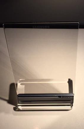 Samsung transparent phone