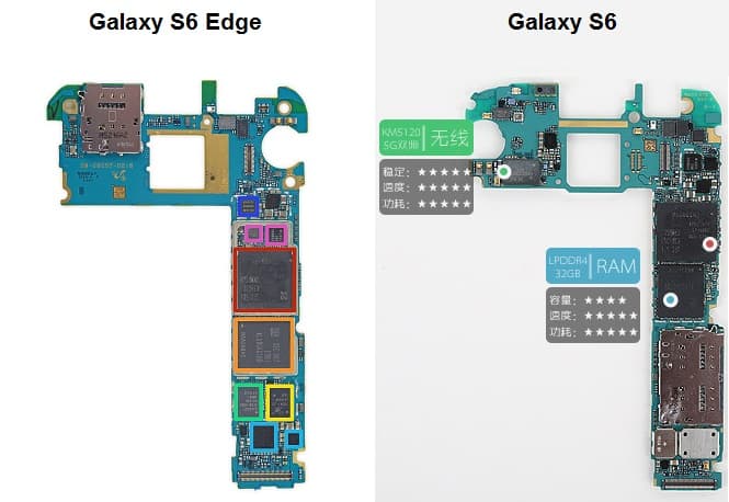 Galaxy-S6-vs-S6-Edge-motherboard