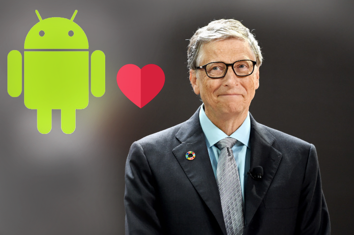 Tohle byste neuhádli. Bill Gates používá telefon od Samsungu, ale ne ledajaký