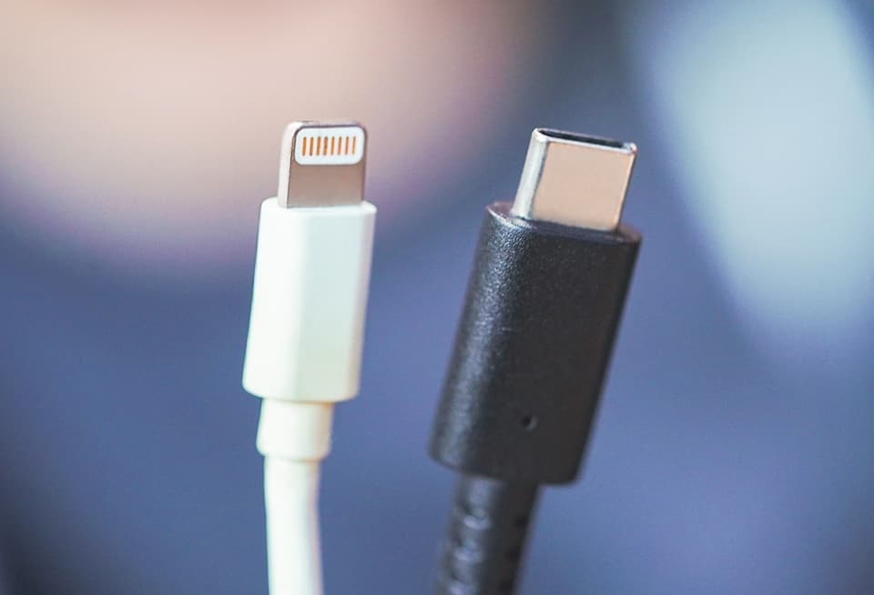 Lightning vs USB-C kabel