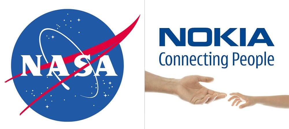 NASA a Nokia logo