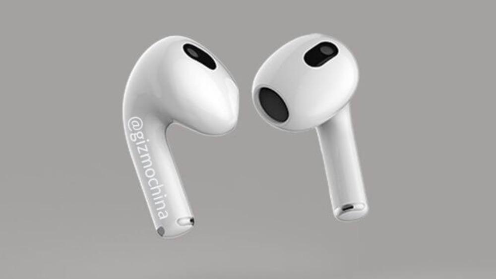 Údajný design Apple AirPods 3. generace | foto: Gizmochina