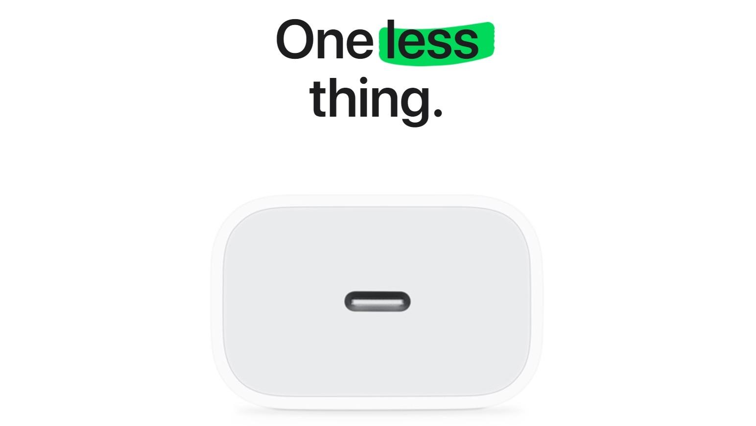 Apple, One less thing