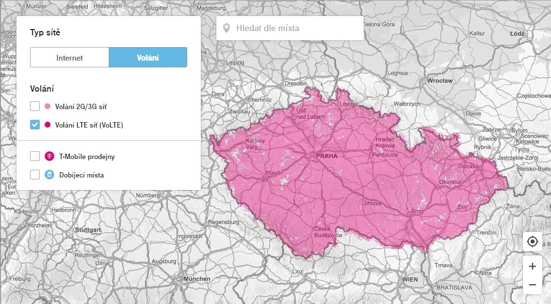 Mapa LTE