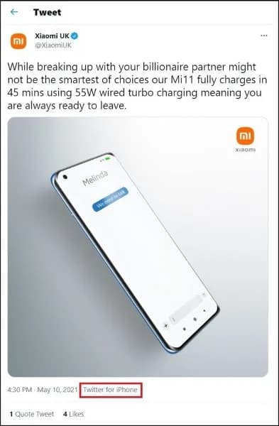 Xiaomi UK sdílelo nevhodný vtip, ještě ke všemu z iPhonu