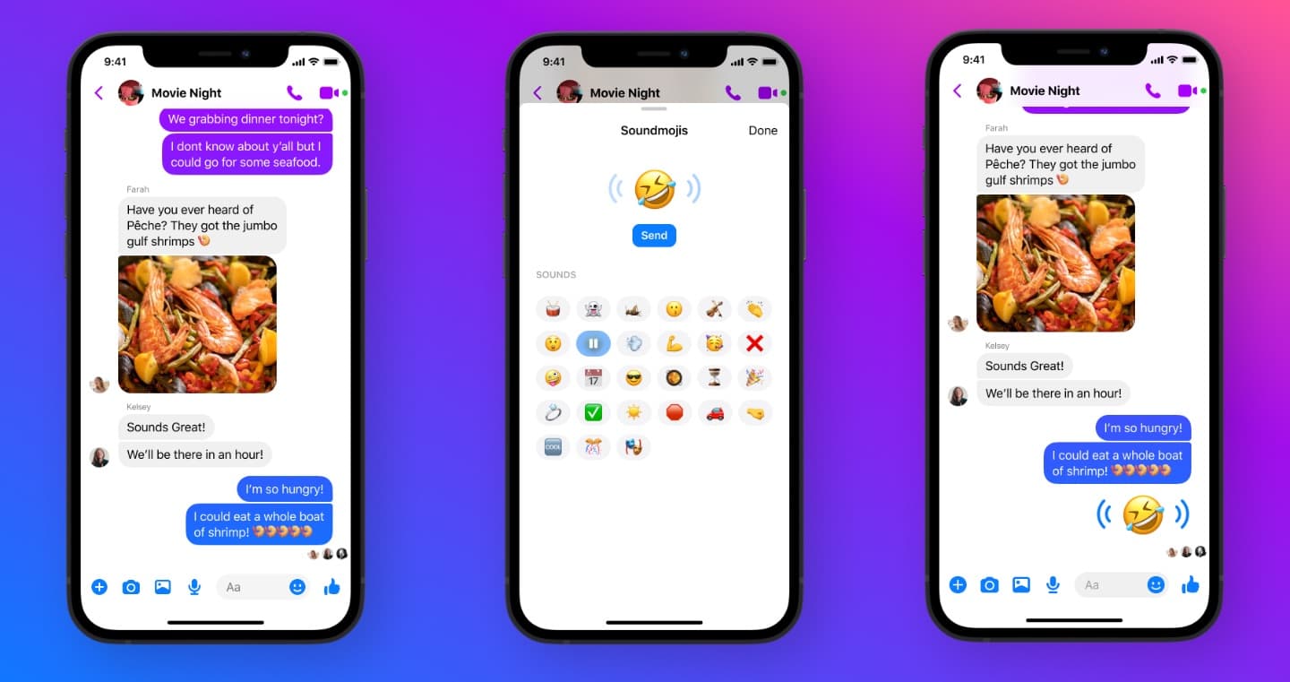 Facebook Messenger Soundmoji