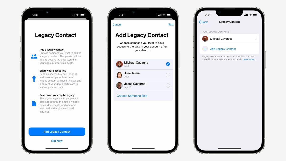 Apple Legacy Contacts