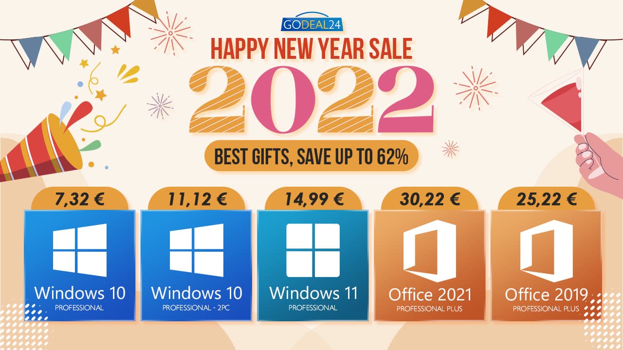 Začněte nový rok s novou nabídkou – Windows 10 Pro jen za 7,32 euro!