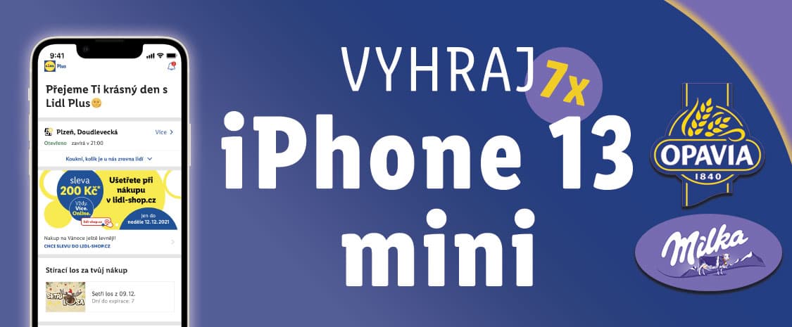 Chcete nový iPhone 13 Mini? Lidl spustil soutěž, ve které může vyhrát každý!