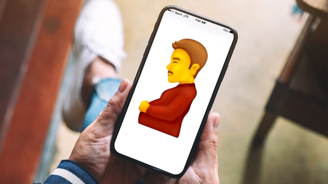 Tohle jste viděli? Na váš telefon míří emoji těhotného chlapa