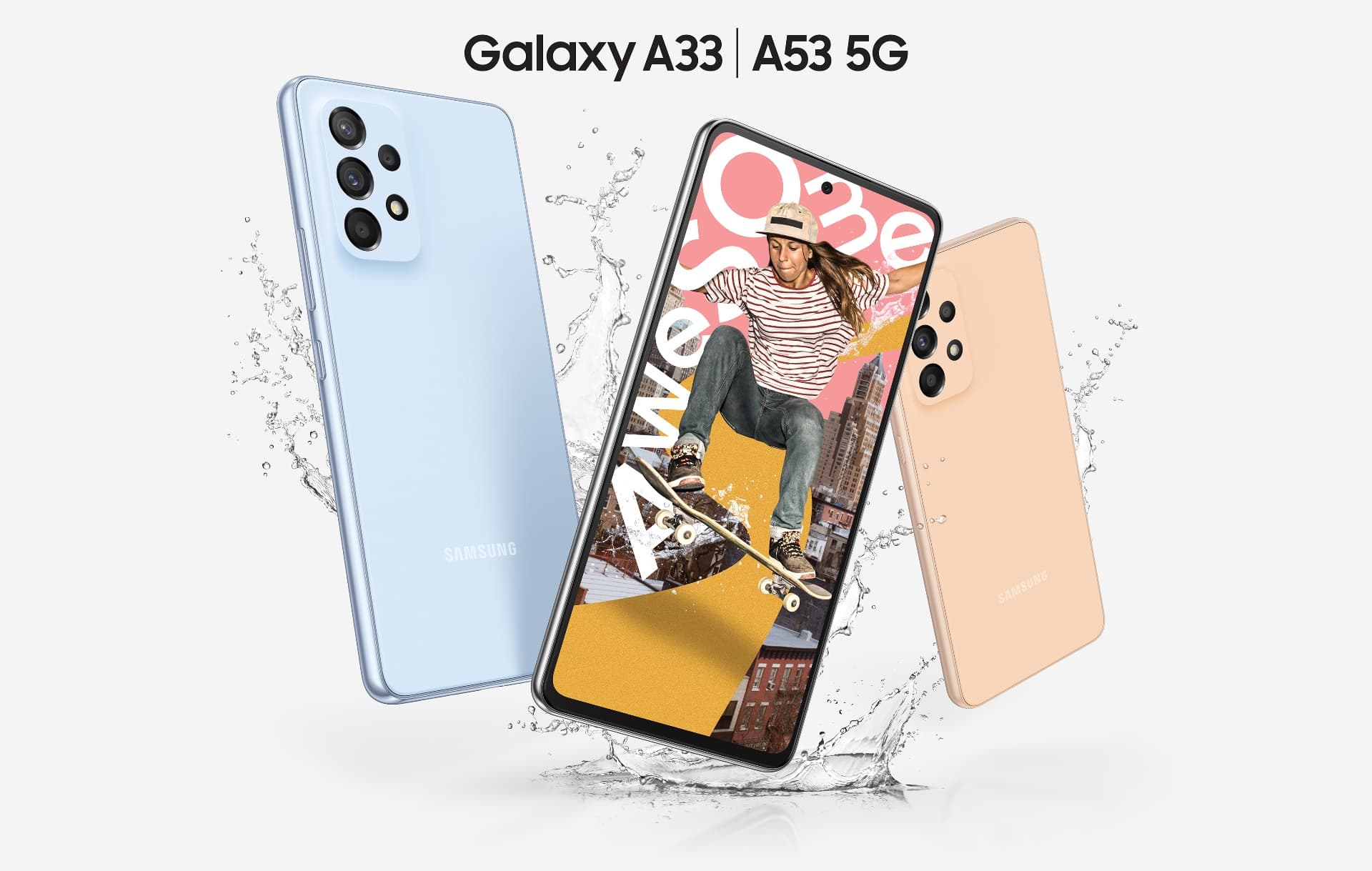 Samsung Galaxy A33 a A53 pěkně vedle sebe