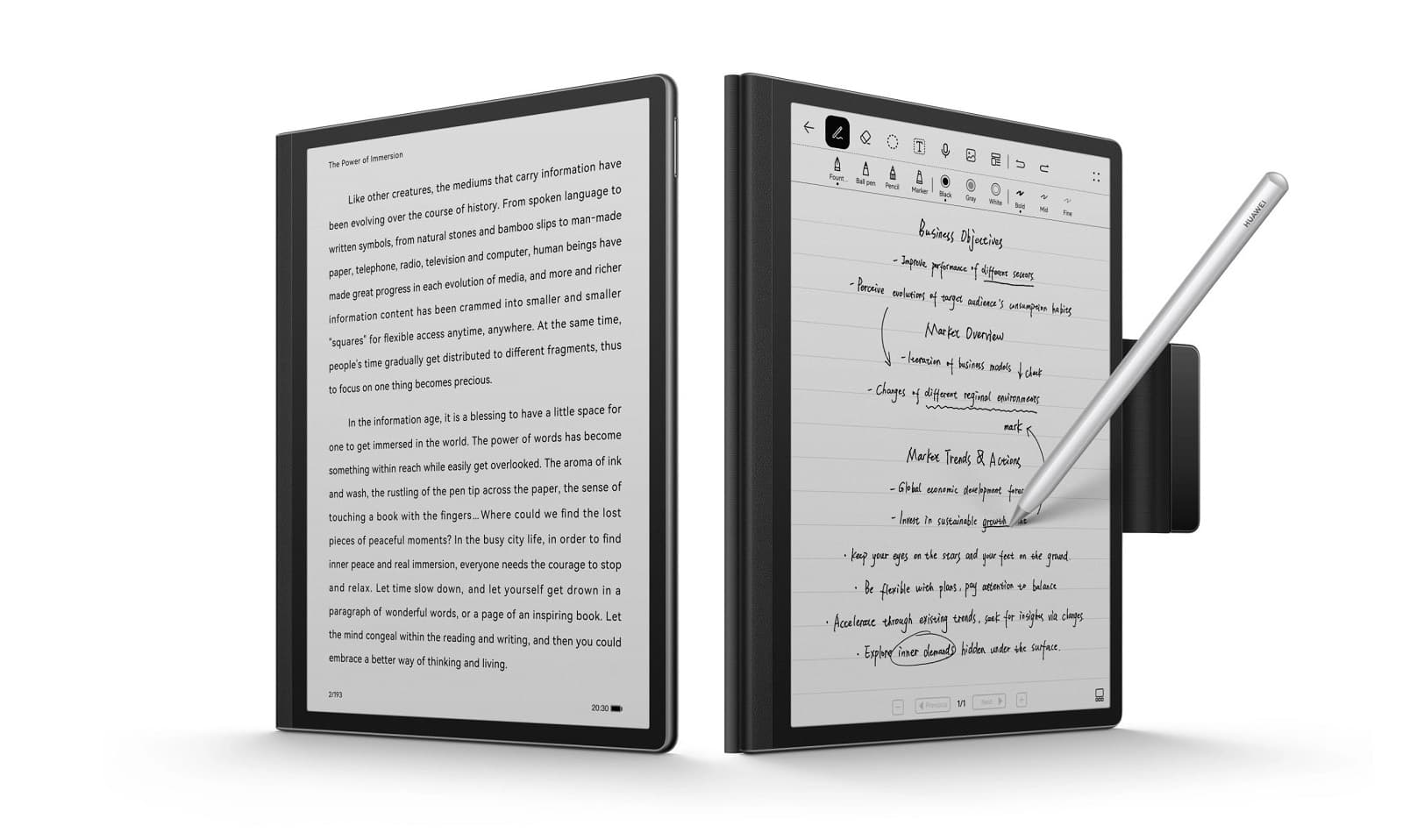 Huawei představil tablet MatePad Paper s e-ink displejem. Vypadá dobře, až na tu cenu