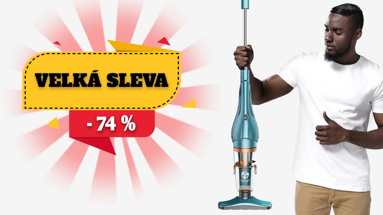 Levnější už nebude! Parádní tyčový vysavač teď seženete se 74% slevou