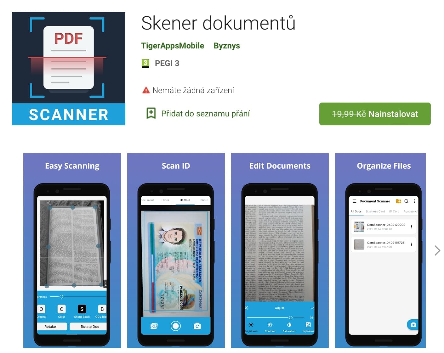 Skener dokumentů