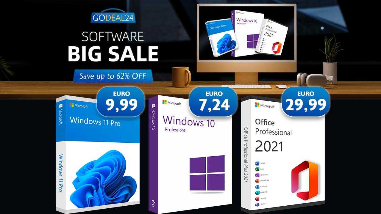 Godeal24 – Windows začíná na 177 Kč, speciální cena Microsoft Office 2021 po omezenou dobu