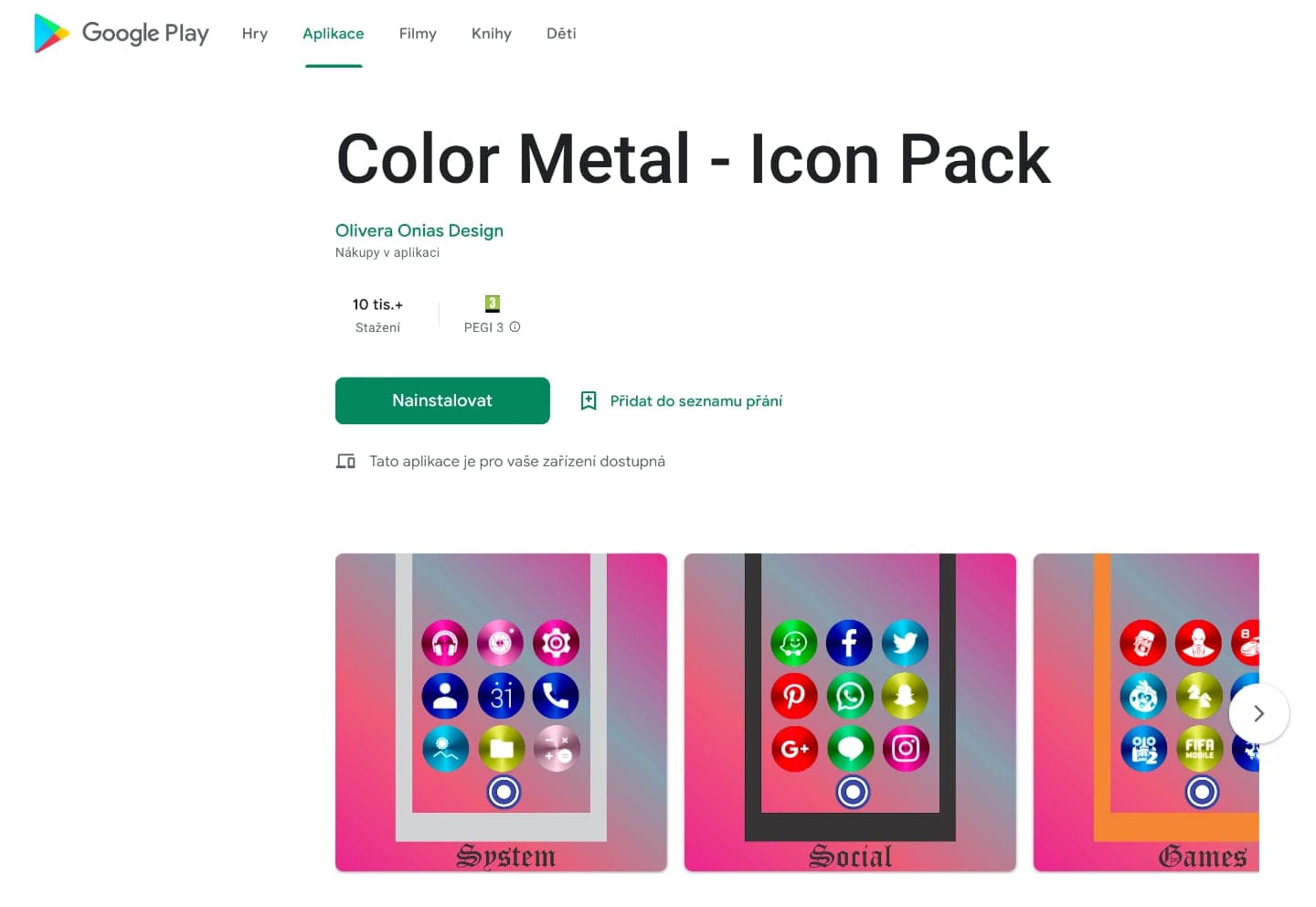 Color Metal - Icon Pack