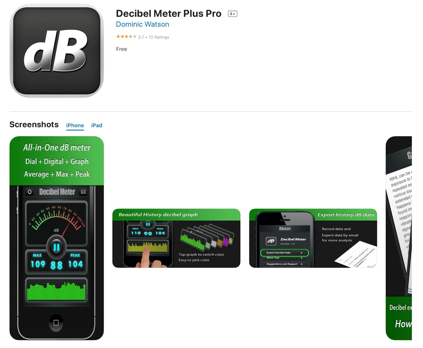Decibel Meter Plus Pro