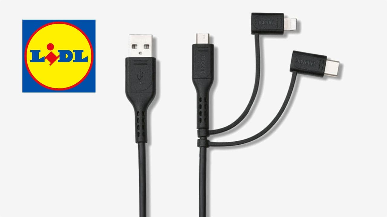 Tohle si nenechte ujít. Lidl zlevnil šikovný USB kabel 3v1 na neodolatelných 99 Kč!