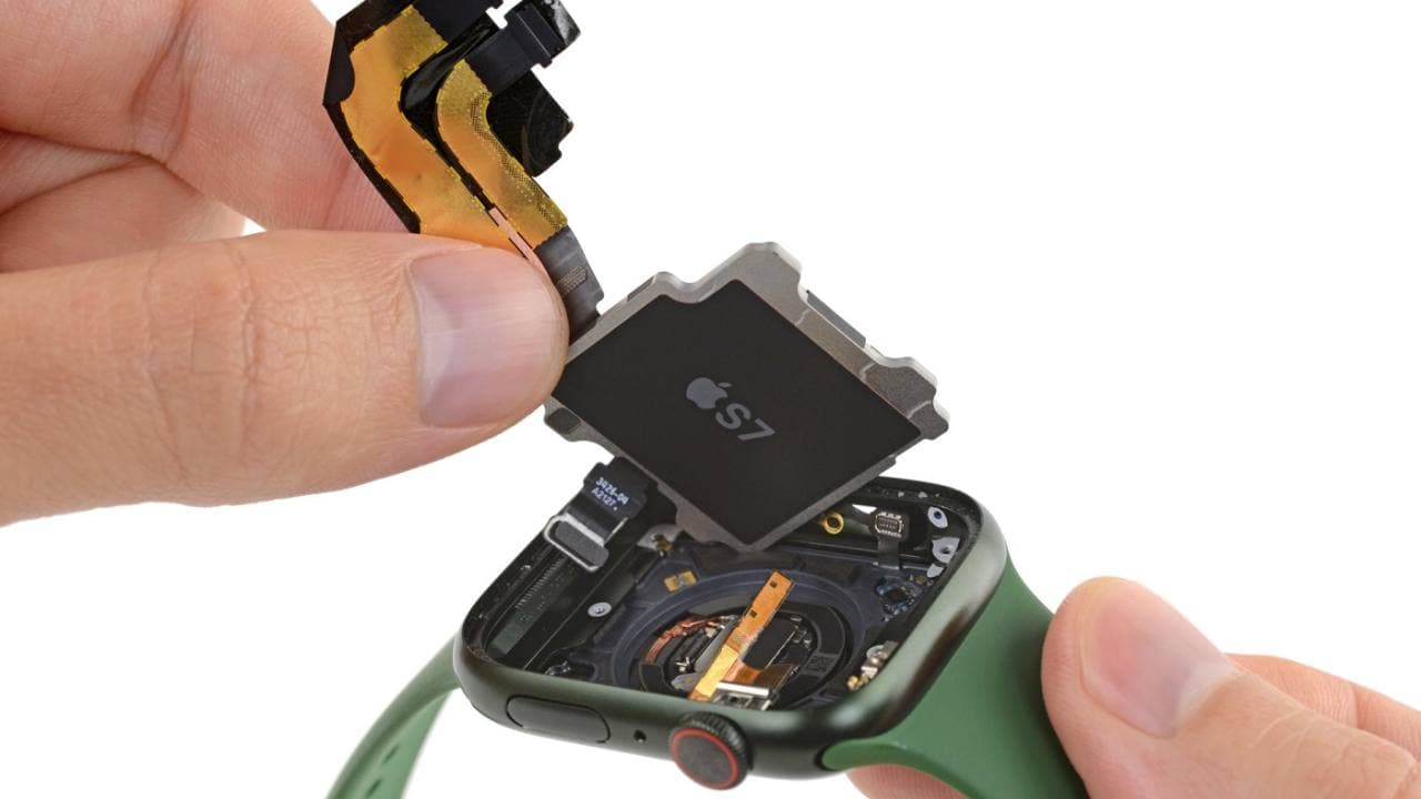 Apple Watch Series 7, senzory a čipy