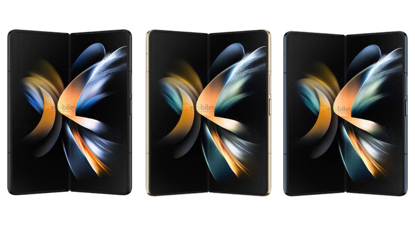 Samsung Galaxy Z Fold 4, únik renderu