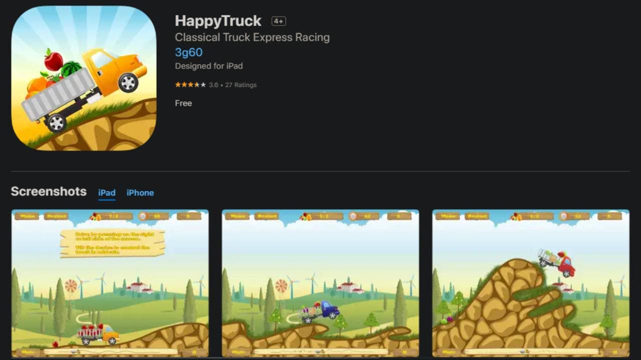 HappyTruck, hra