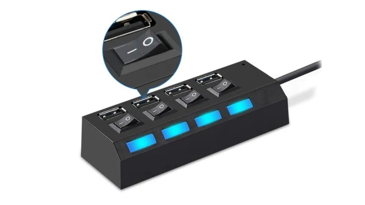 Hub, u kterého můžete vypínat porty