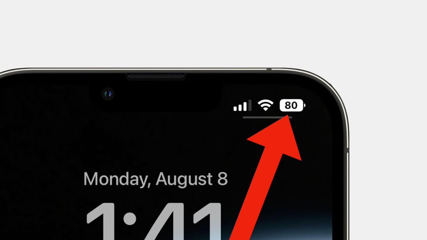 iOS 16 beta 5 ukazatel procent baterie u iPhonu