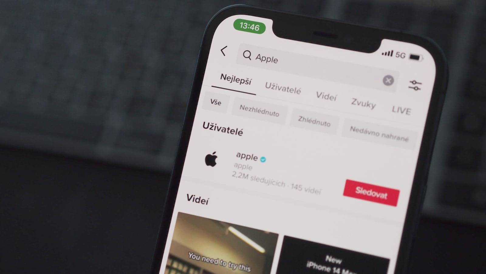Apple na TikToku, ilustrační
