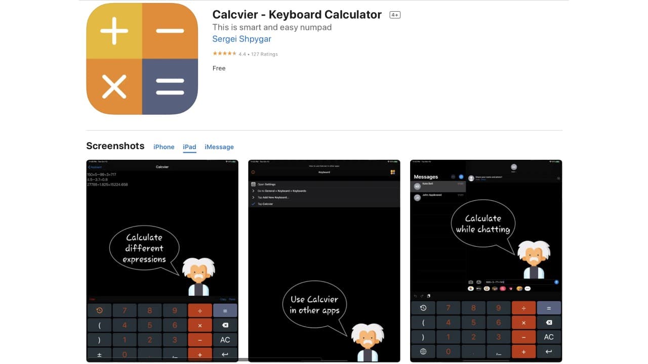 Calcvier - Keyboard Calculator