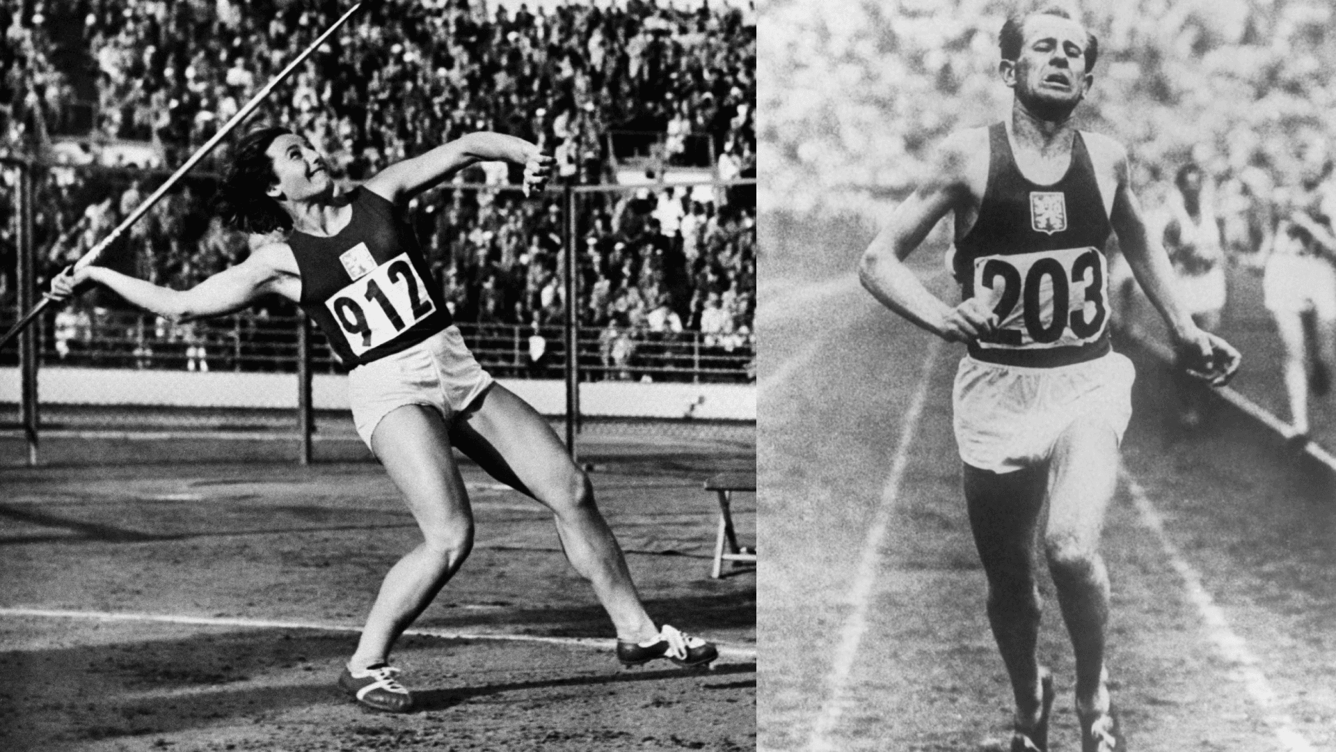 Dana Zátopková a Emil Zátopek | foto: vlastní