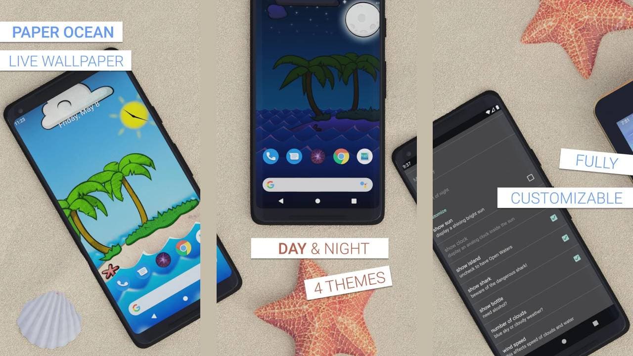 Paper Ocean Live Wallpaper