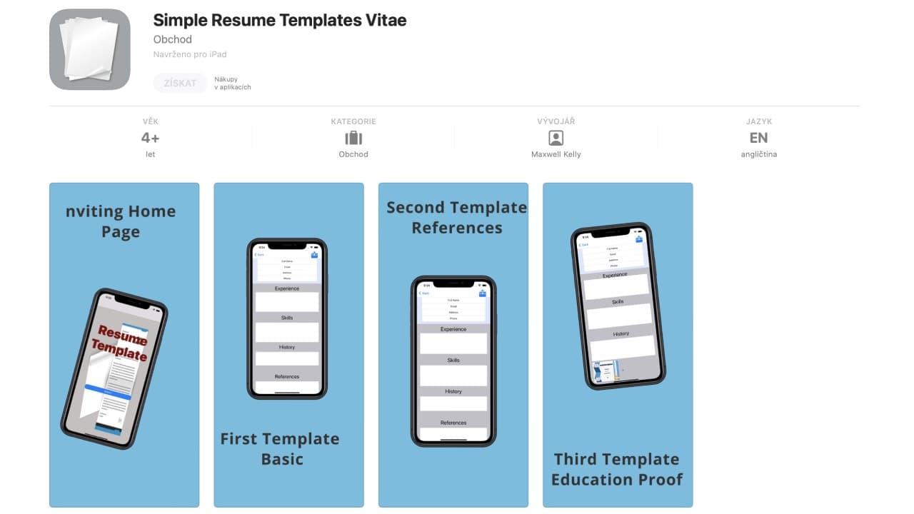 Simple Resume Templates Vitae