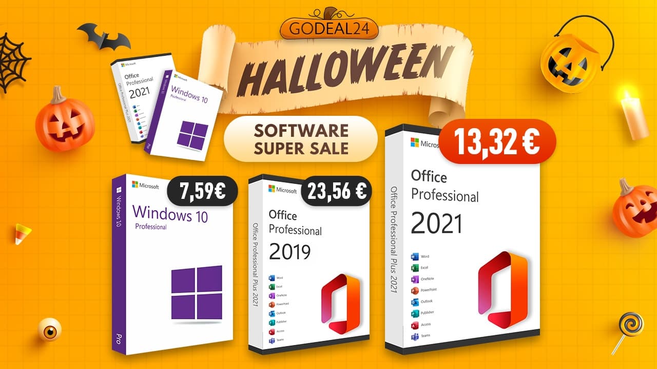 Halloween se blíží! Získejte Office 2021 či Windows na Godeal24 za naprostý pakatel