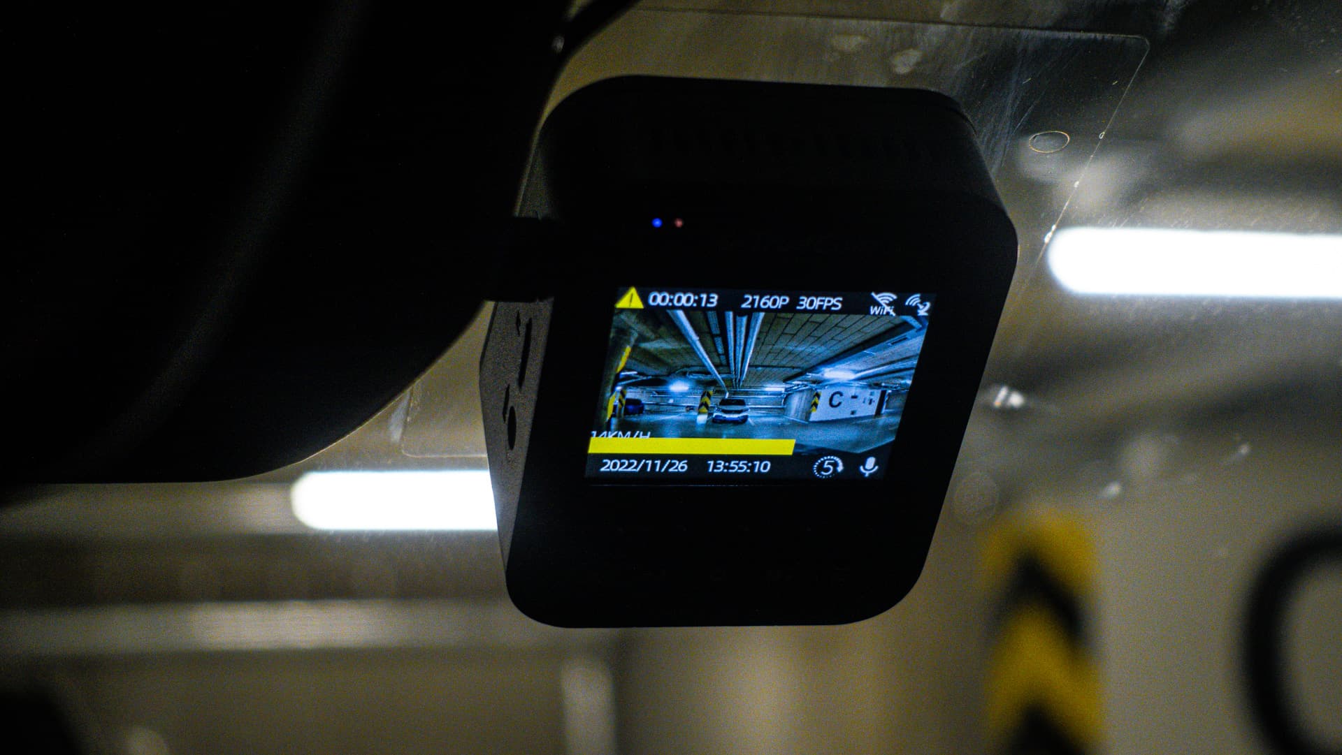 Spuštěná ochrana proti přemazání u kamery TrueCam H25 GPS 4K