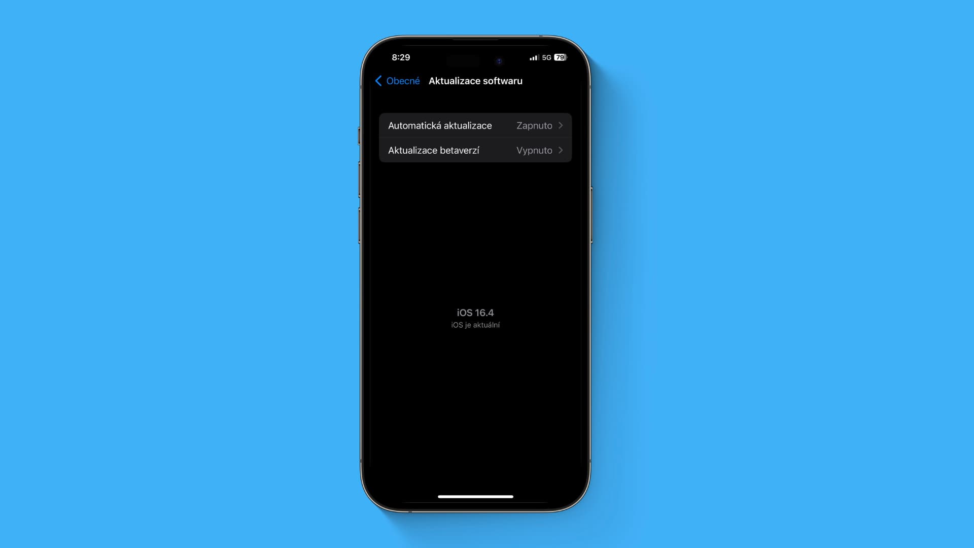 Aktuální systém iOS 16.4