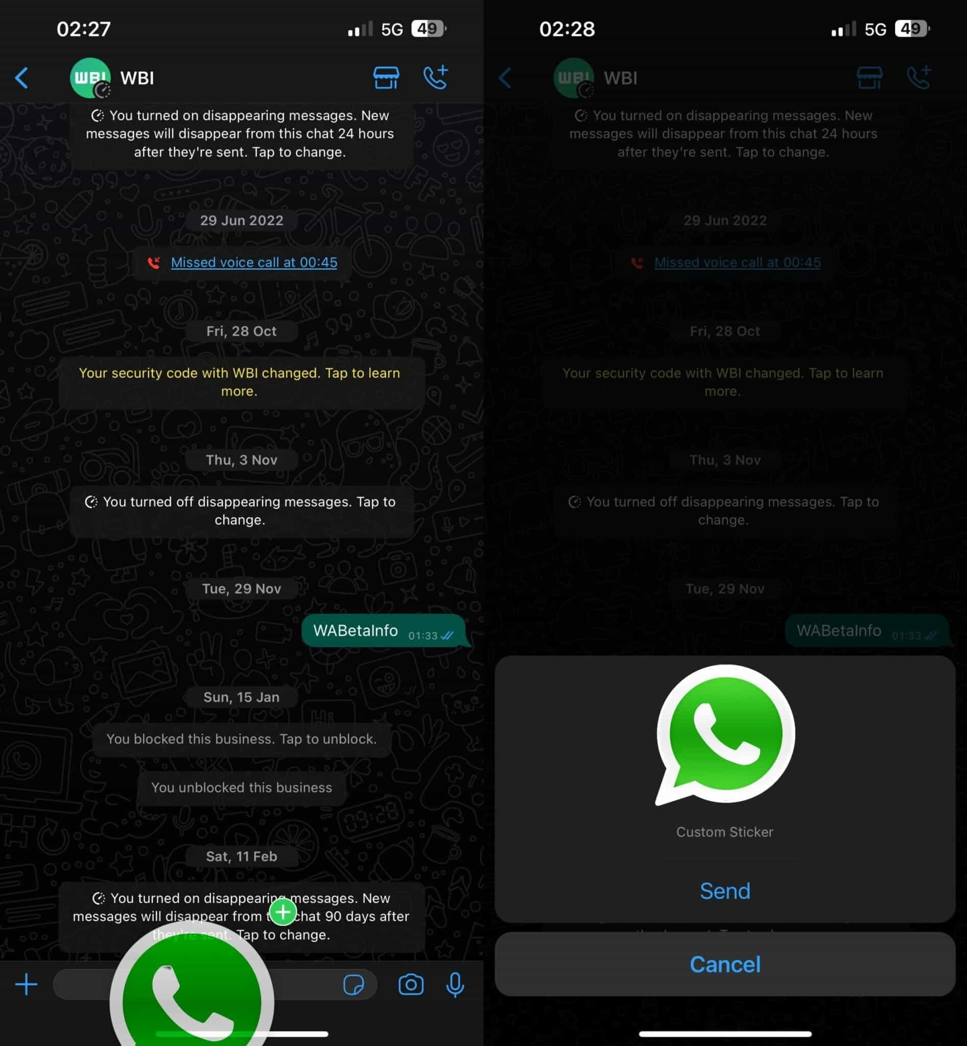 Ve WhatsAppu si můžete vytvořit vlastní samolepky | foto: WABetaInfo