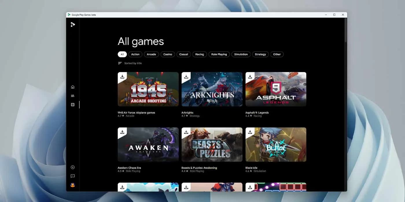 google play games for pc
