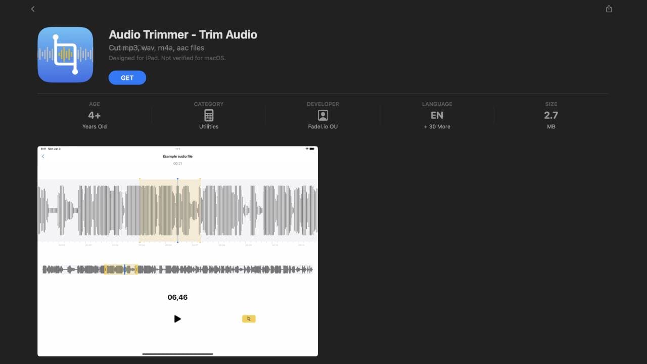 Audio Trimmer - Trim Audio 