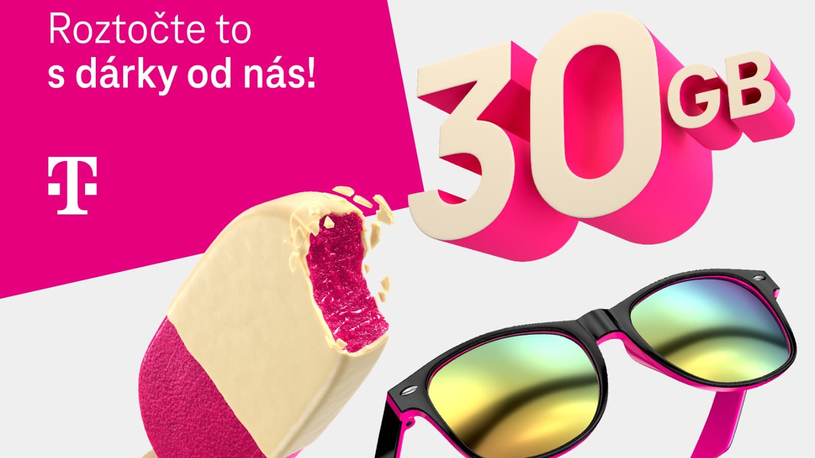 30 GB mobilních dat zdarma! Vyzvedněte si letní dárečky od T-Mobile