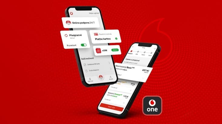 Vodafone představuje novou službu Vodafone One. Má vlastní aplikaci a umožní zřízení tarifu za pár minut