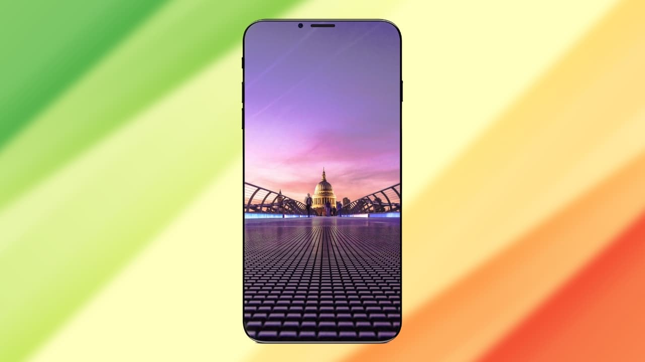 iPhone bez rámečků, ilustrační