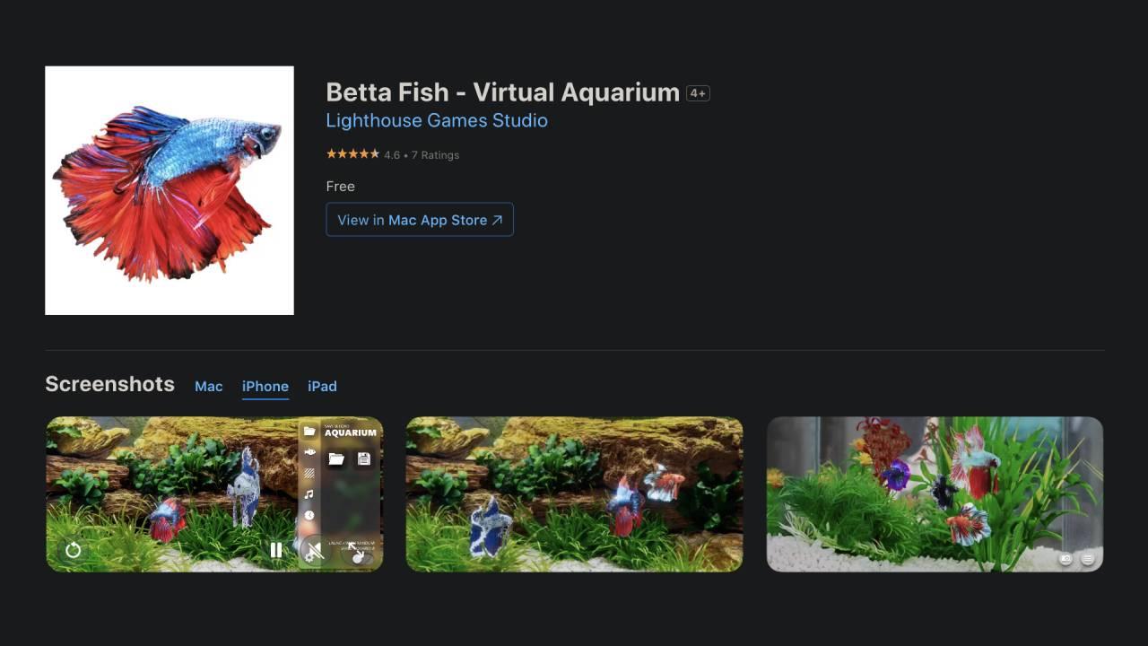 Betta Fish - Virtual Aquarium