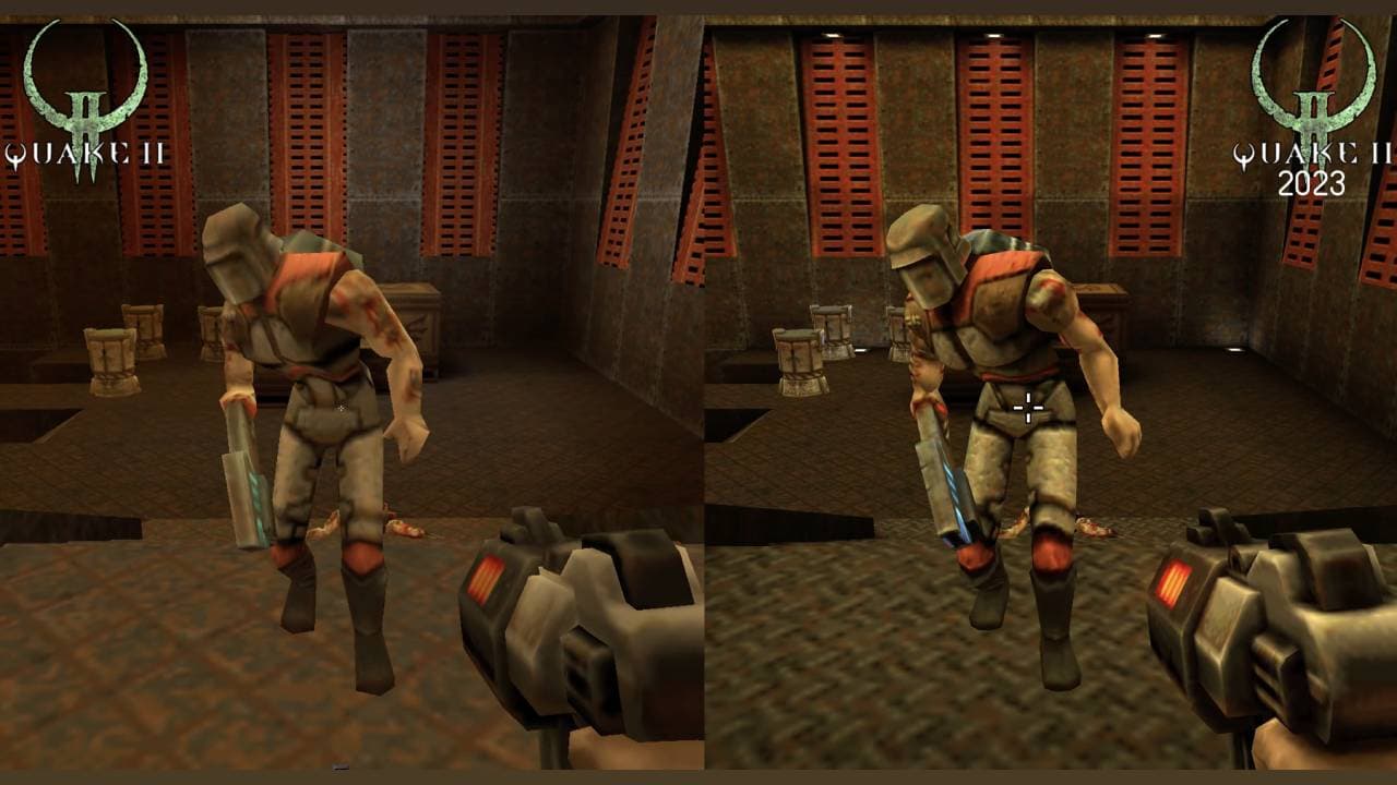 Porovnání Quake II originál vs remaster