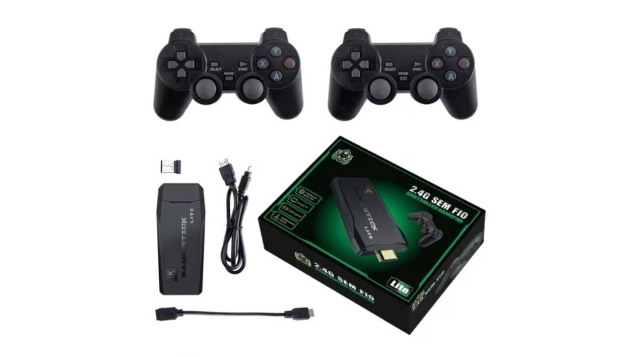 Obsah balení retro konzole