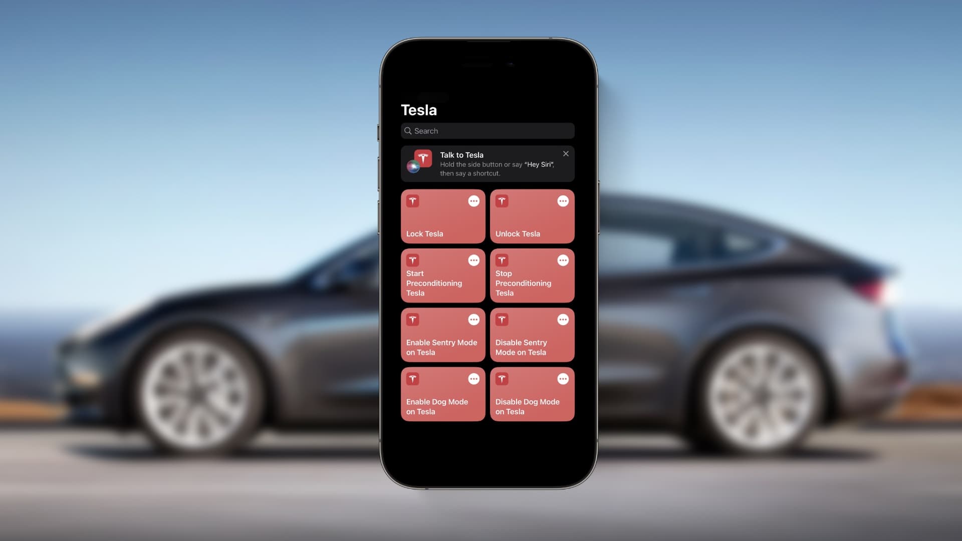 Tesla už podporuje Apple Zkratky