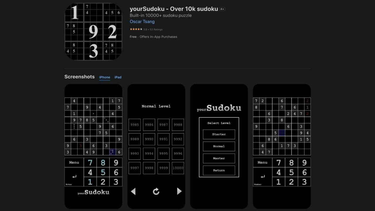 yourSudoku - Over 10k sudoku 