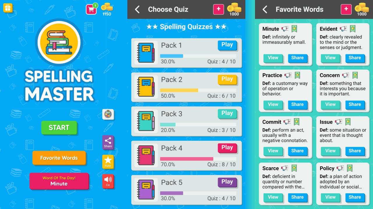 Spelling Master - Quiz Games